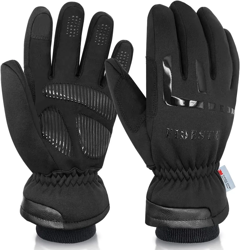 -40℉ Waterproof Winter Thermal Gloves-3M Thinsulate Windproof Touch Screen Warm Gloves-for Driving Cycling-for Women and Men