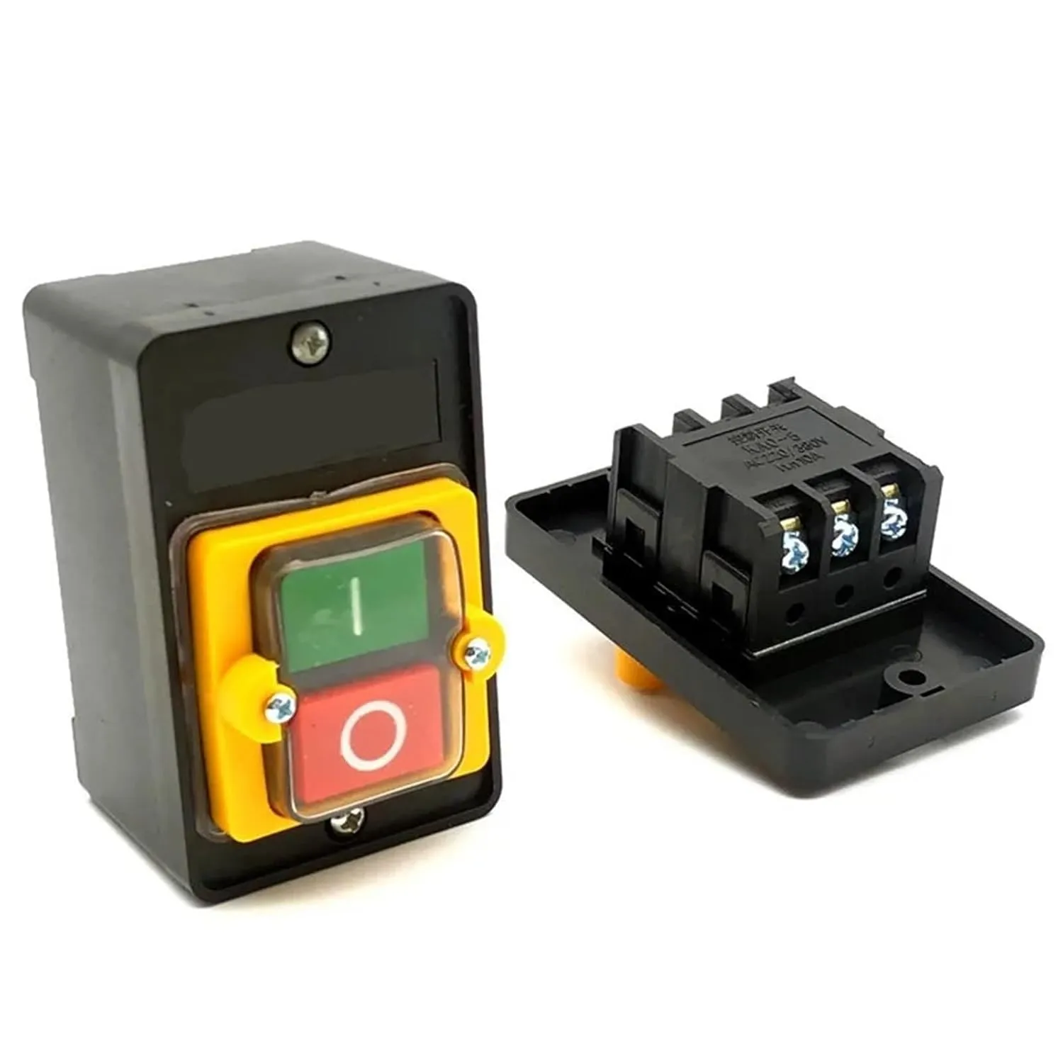 1 PCS,KAO-5M/5H,Waterproof Button Switch Control Box,3P,Three-Phase Power Control Starter,10A 220/380VAC,Electrical Equipment(KAO-5H)