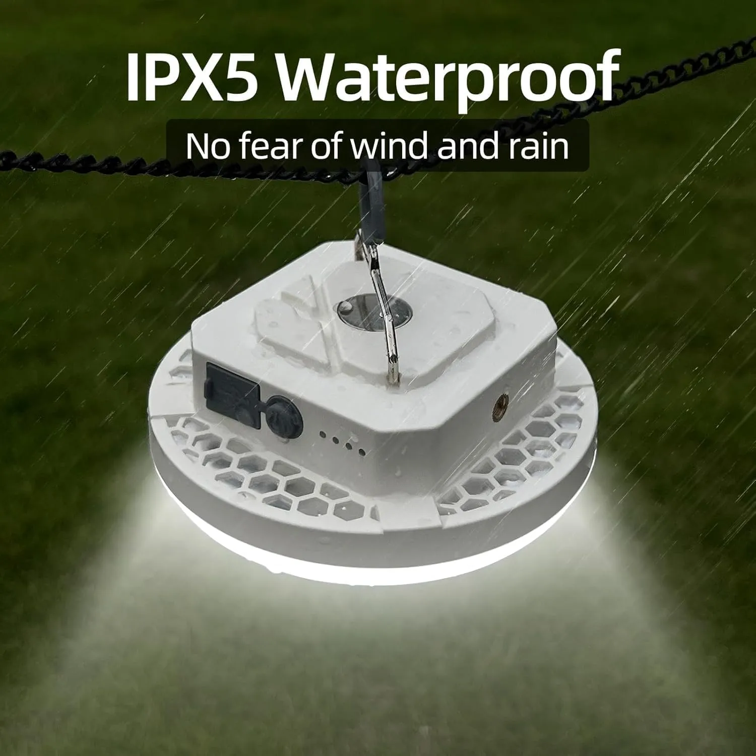 10000mAh Rechargeable Hanging Tent Light with Magnet, 30W 4000LM LED 3 Color Lighting Modes (Remote) Power Bank Camping Lantern, Portable IPX5 Waterproof LED Flashlight for Emergency & Gift