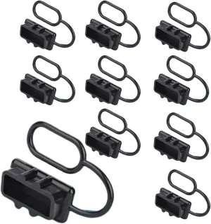 10Pcs Battery Quick Connector Dust Cover, 120A Power Connector Dust Soft Cover, Rubber Dust Water Resistant Connector Cap for Anderson Plug Cover Style Connectors