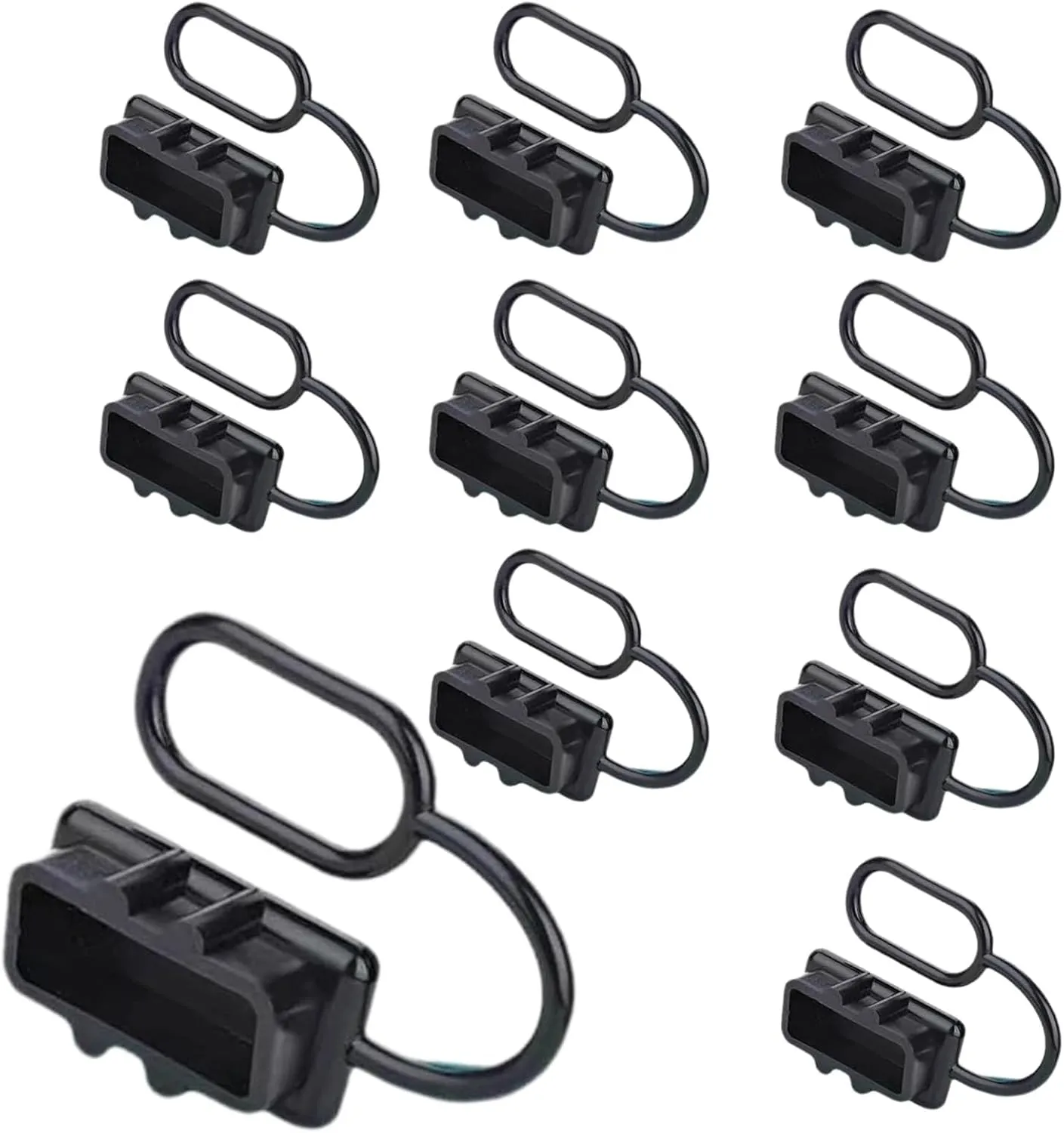 10Pcs Battery Quick Connector Dust Cover, 120A Power Connector Dust Soft Cover, Rubber Dust Water Resistant Connector Cap for Anderson Plug Cover Style Connectors