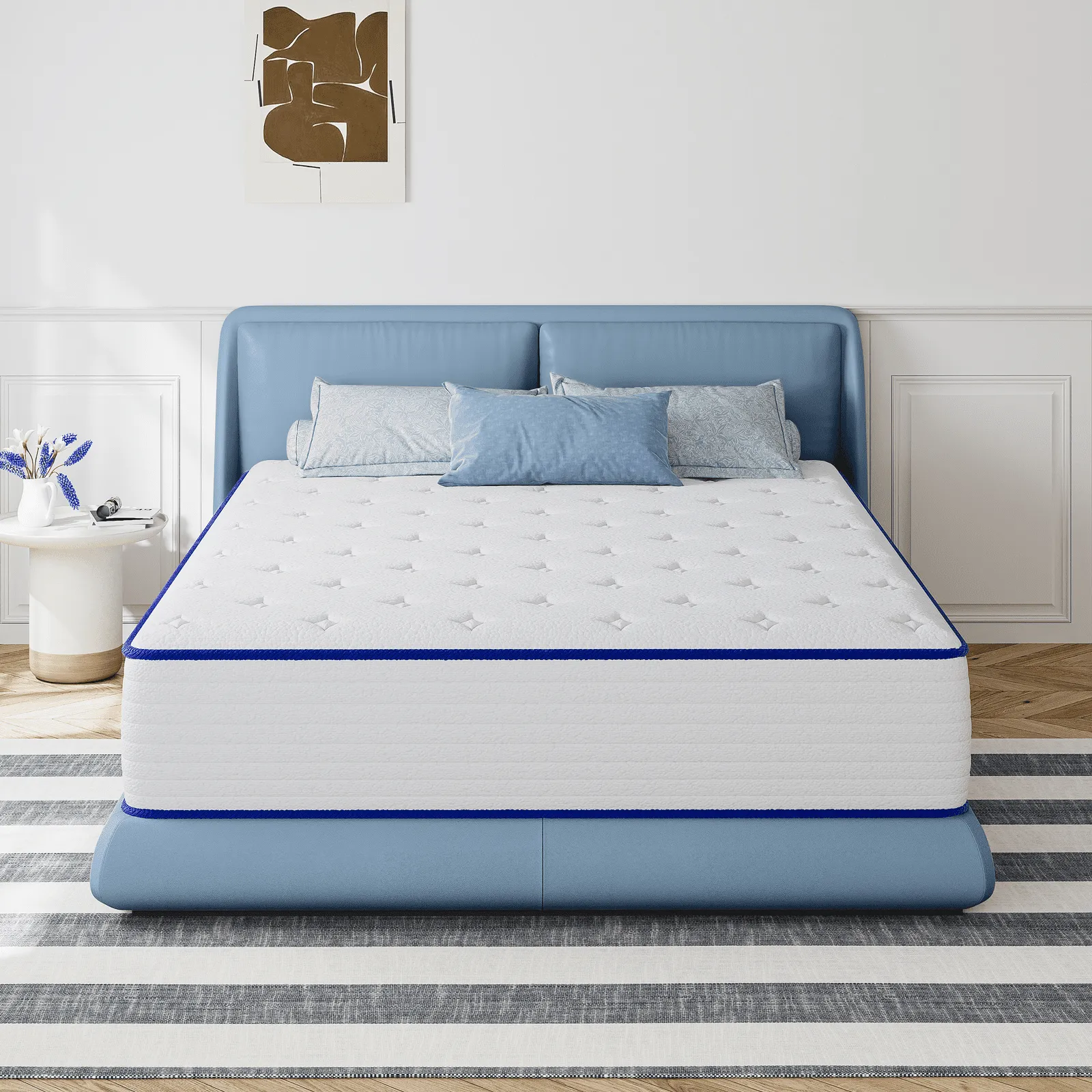 12-Inch Medium Firm Hybrid Mattress - Individual Pocket Springs & Cool Gel Memory Foam, Enhanced Edge Support, Motion Isolation, Pressure Relief - Mattress in a Box