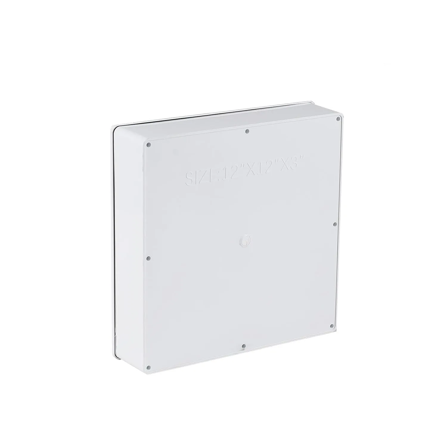 12" x 12" x 3" PVC Plastic Dustproof Waterproof Box IP65 Junction Boxes Project Junction Conduit Box for Electrical Outdoor Enclosure