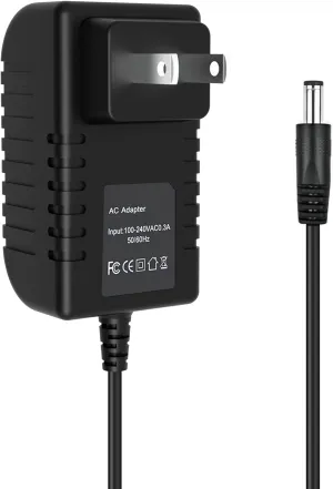12V AC/DC Adapter Compatible with O2-Cool 02-Cool Model FD10001N0000 10 Inch Battery/Electric Portable Cooling Fan O2Cool 02Cool 12VDC Power Supply Cord Wall Home Battery Charger Mains PSU