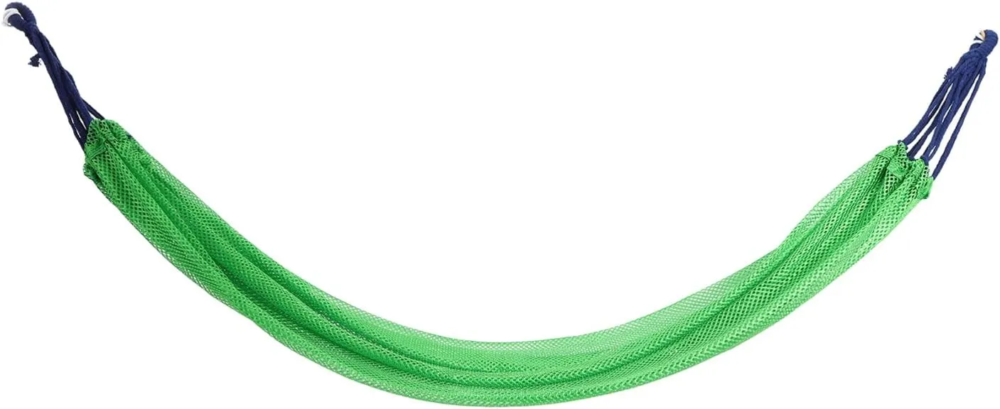 1Set Outdoor Portable Hammock with Straps and Carrying Pouch Lightweight Ice Mesh Design for Camping and Relaxation Versatile for Indoor and Outdoor Use Weight Capacity