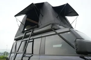 2-3 Person Inflatable Roof Tent: Quick Setup Waterproof Camping Shelter - SUV & Truck Mountable Oxford Fabric Tent - Elevated Glamping for Outdoor Adventures & Road Trips
