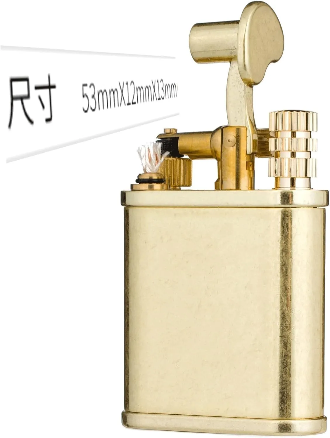 2 in 1 Lighter Permanent Matches Antique Style Lift Arm Kerosene with Refillable Windproof Trench Vintage Collectible Men's Gift(#794719)
