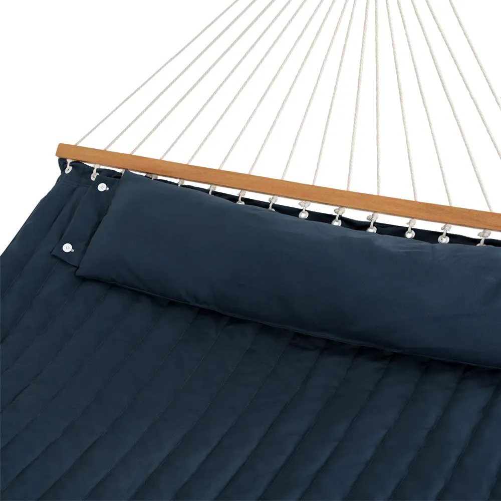 2 Person Large Hammock Bed Portable Outdoor Hanging Bed - Navy Blue