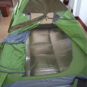 200 X 150 cm Camping Aluminum Sleeping Foam Mat, Almohadilla de Espuma de Aluminio de Doble Cara a Prueba de Humedad Impermeable y Aislante