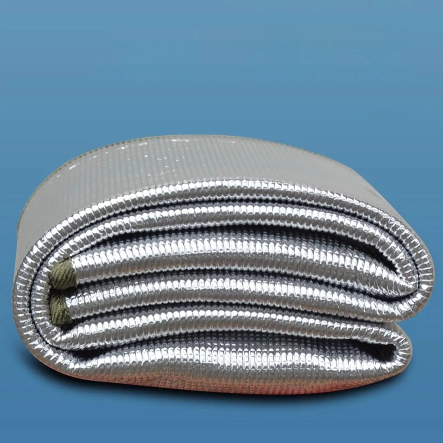 200 X 150 cm Camping Aluminum Sleeping Foam Mat, Almohadilla de Espuma de Aluminio de Doble Cara a Prueba de Humedad Impermeable y Aislante