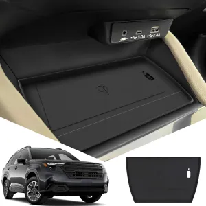 2025  Forester Center Console Wireless Charging Protective Mat fits for 2025 Forester(Base/Premium/Sport/Wilderness/Limited/Touring) Center Console Inserts Liner Anti-Slip Anti-Dust Waterproof Mats