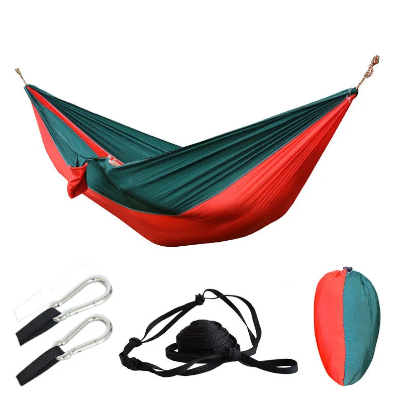 24 Color 2 People Portable Parachute Hammock Camping Survival Garden Flyknit Hunting Leisure Hamac Travel Double Person Hamak