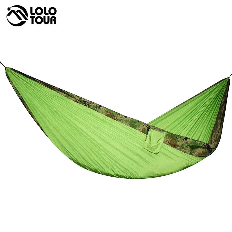 24 Color 2 People Portable Parachute Hammock Camping Survival Garden Flyknit Hunting Leisure Hamac Travel Double Person Hamak
