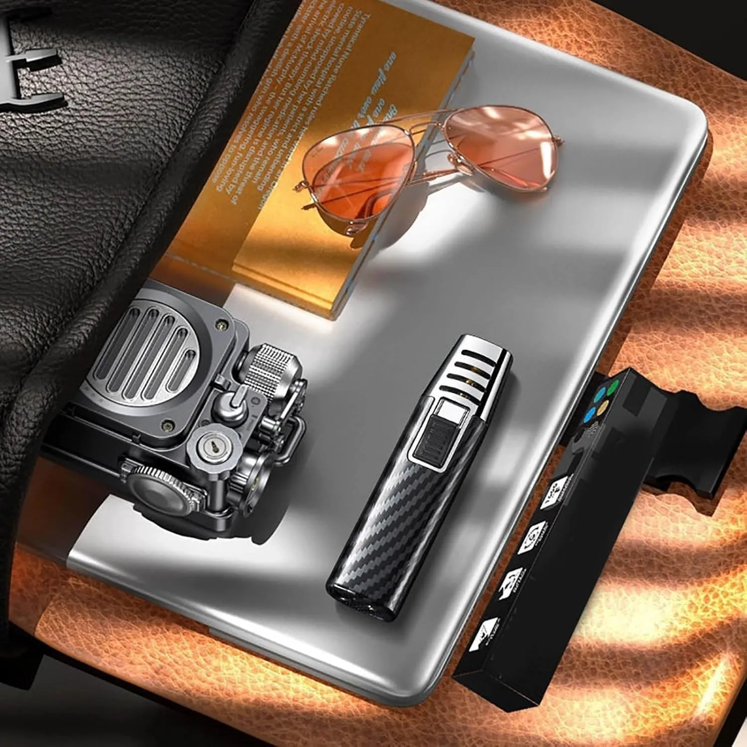 2Pack Fire Blaze Lighter, Powerful Adjustable Flame Dual-Arc Torch Lighter, Fireblaze Electric Lighter, Waterproof and Windproof Candle Lighter Butane Lighter Grill Lighter Mini Torch Lighter(2pack f)
