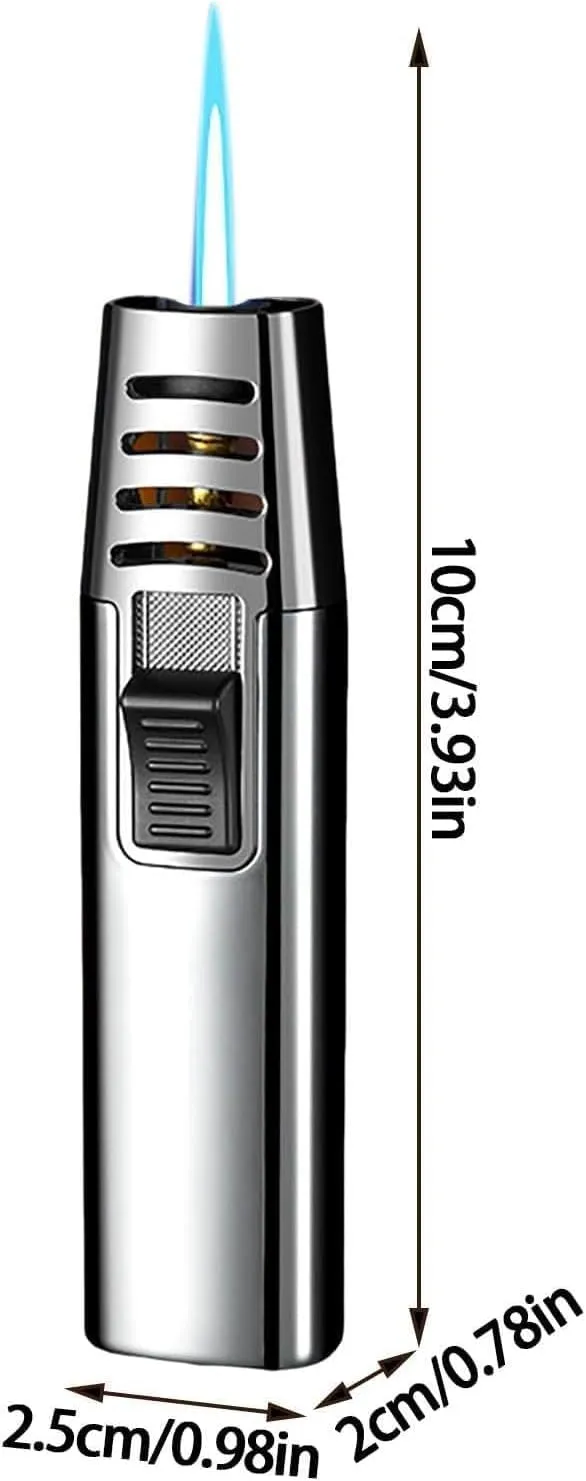 2Pack Fire Blaze Lighter, Powerful Adjustable Flame Dual-Arc Torch Lighter, Fireblaze Electric Lighter, Waterproof and Windproof Candle Lighter Butane Lighter Grill Lighter Mini Torch Lighter(2pack f)