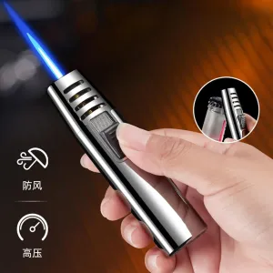 2Pack Fire Blaze Lighter, Powerful Adjustable Flame Dual-Arc Torch Lighter, Fireblaze Electric Lighter, Waterproof and Windproof Candle Lighter Butane Lighter Grill Lighter Mini Torch Lighter(2pack f)