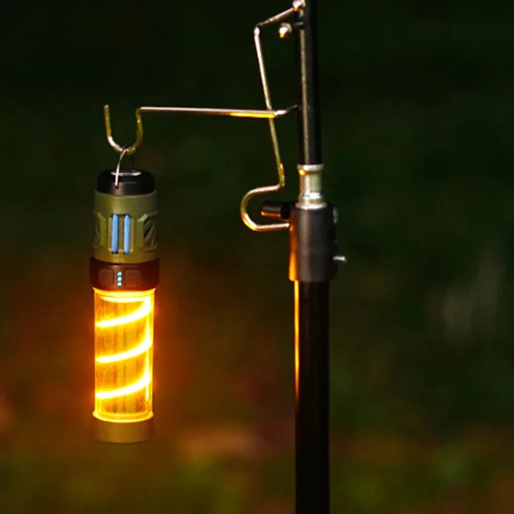 3 in 1 Mosquito Repeller Lamp USB Rechargeable Camping Light with Triangle Bracket Telescoping Tripod Outdoor Light for Outdoor