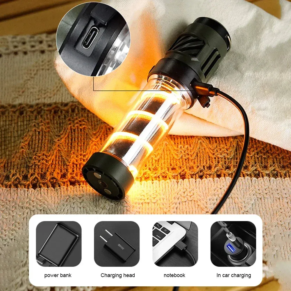 3 in 1 Mosquito Repeller Lamp USB Rechargeable Camping Light with Triangle Bracket Telescoping Tripod Outdoor Light for Outdoor