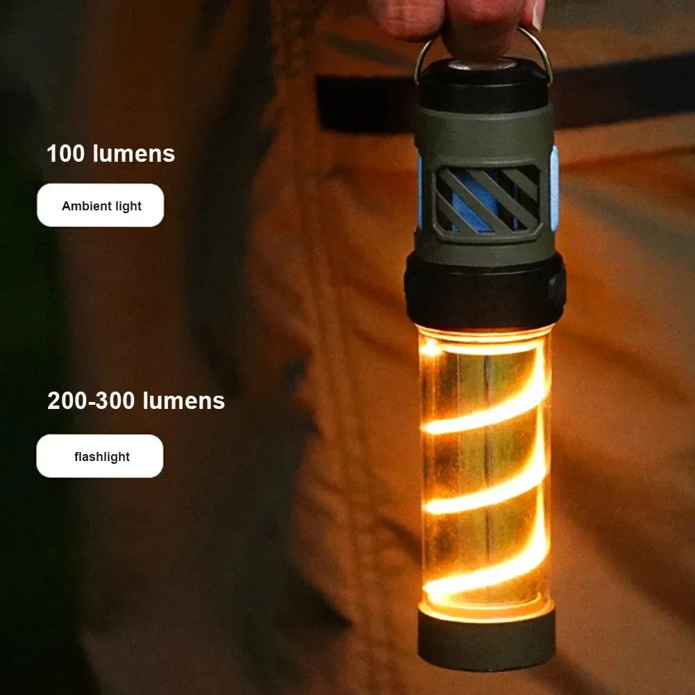 3 in 1 Mosquito Repeller Lamp USB Rechargeable Camping Light with Triangle Bracket Telescoping Tripod Outdoor Light for Outdoor