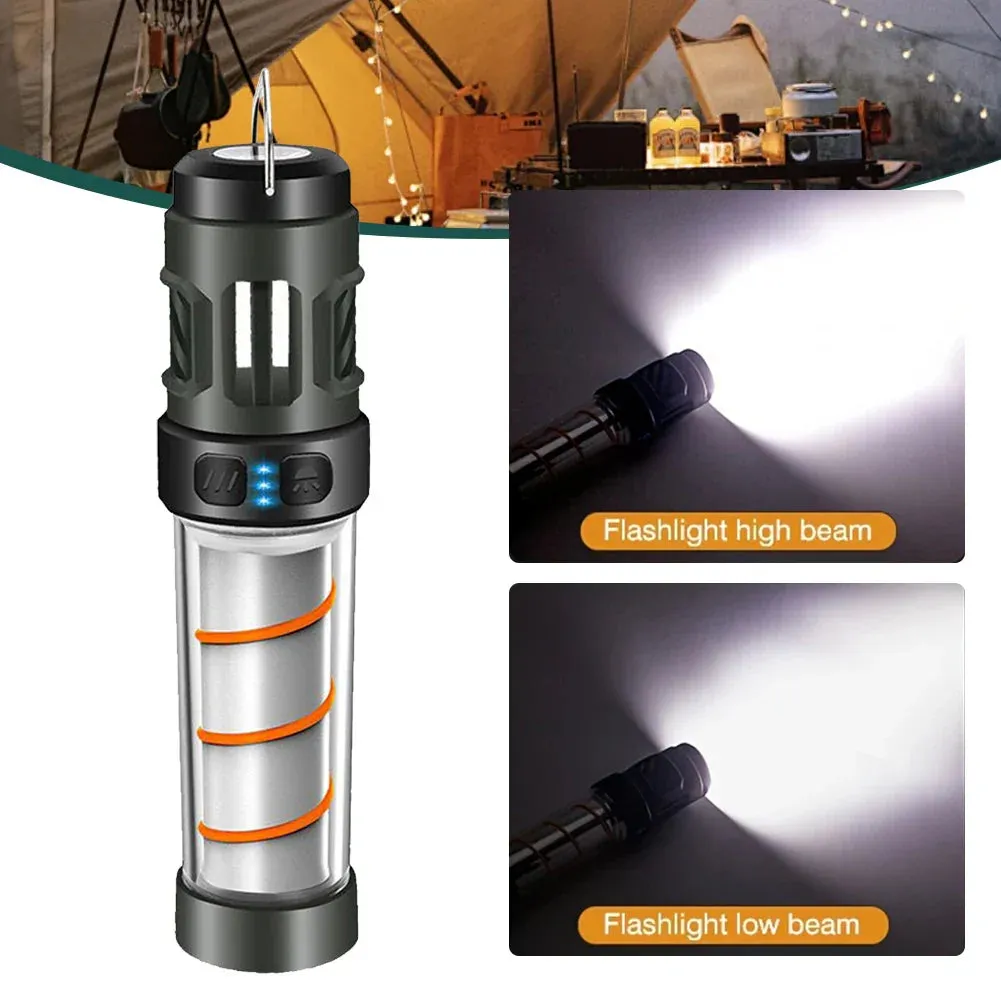 3 in 1 Mosquito Repeller Lamp USB Rechargeable Camping Light with Triangle Bracket Telescoping Tripod Outdoor Light for Outdoor