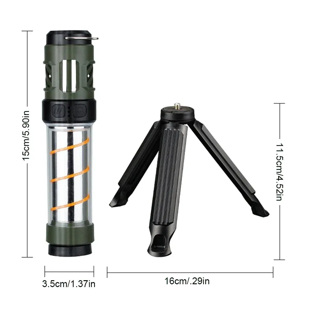 3 in 1 Mosquito Repeller Lamp USB Rechargeable Camping Light with Triangle Bracket Telescoping Tripod Outdoor Light for Outdoor