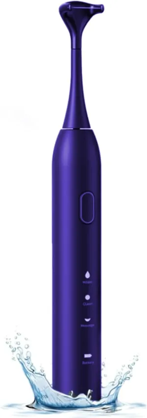 3-in-1 Ultrasonic Electric Dental Flosser - Dentist-Recommended for Teeth Flossing, Gum Massage & Tongue Cleaning, 5 Modes, 60-Day Battery, Portable & Waterproof
