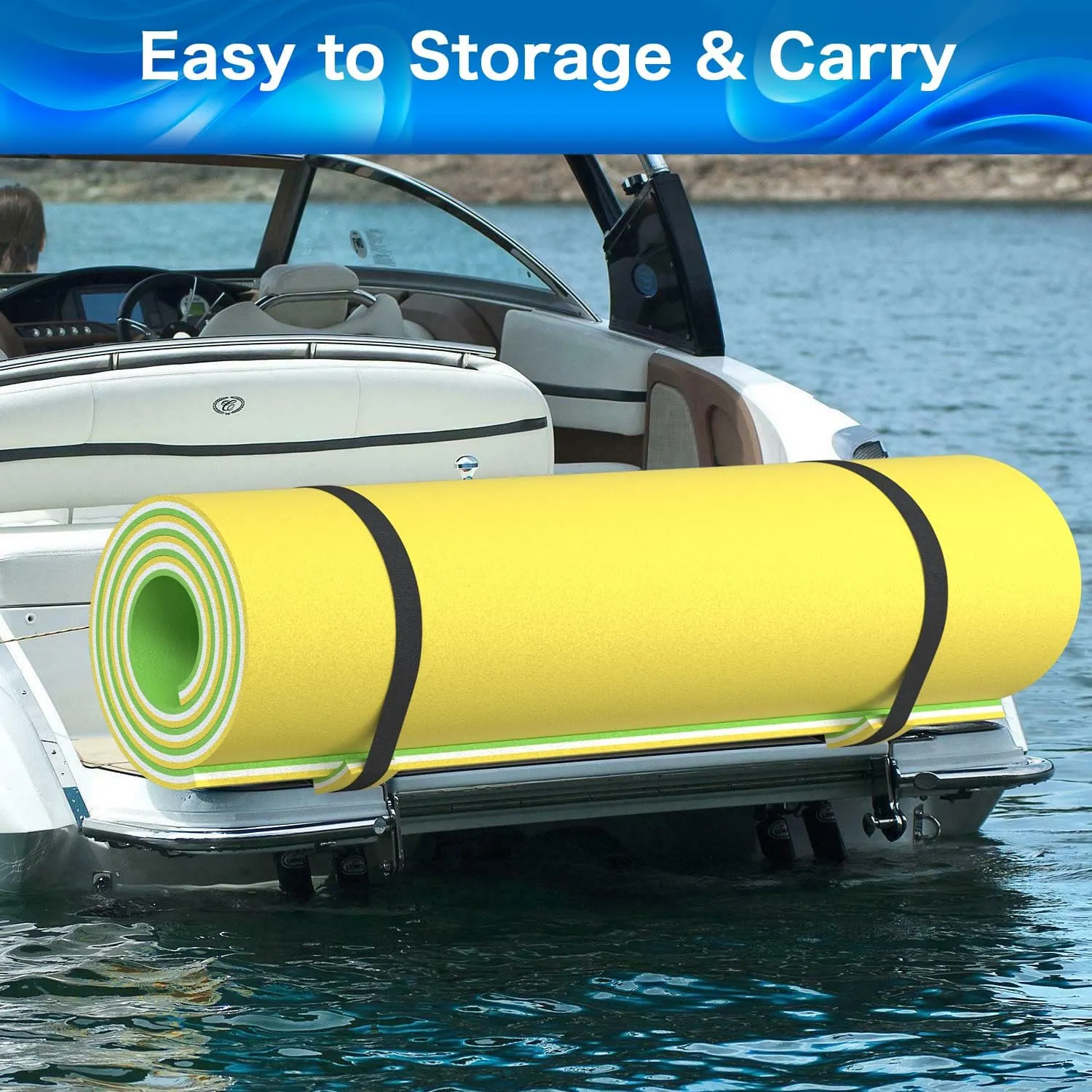 3 Layers XPE Foam Floating Mat Water Mats, 7/9/12/18 Ft Tear-Resistant Lily Pad Lilly Pad Water Matt, Lily Pad Floating Swim Mat for Lake, Ocean, Beach, River
