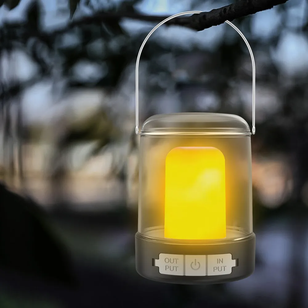 3 Modes Vintage Portable Camping Lantern-USB Rechargeable