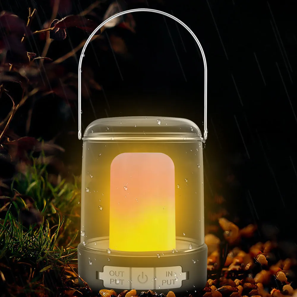 3 Modes Vintage Portable Camping Lantern-USB Rechargeable