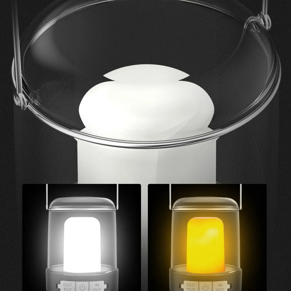 3 Modes Vintage Portable Camping Lantern-USB Rechargeable