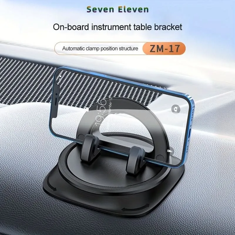 360° Rotatable Car Phone Mount-Waterproof ABS Dashboard Holder