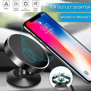 360° Rotating Magnetic Car Mobile Phone Holder Mount Stand Cradle For Phone Gps