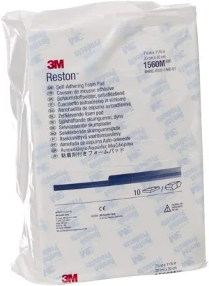 3M Reston Self-Adhering Foam Pad, 7 7/8 X 11 3/4 Inch Foam Padding, 1560M - Pack