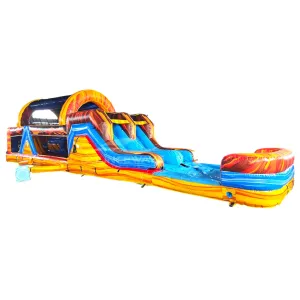 46ft Fiesta Fire Hybrid Inflatable Obstacle Course