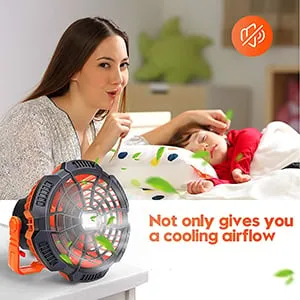 💥49% OFF🔥Portable Camping Fan with LED Lantern🔥BUY 2 Free Shipping-unitmotor™