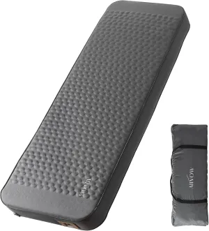 4" Extra-Thick Self Inflating Sleeping Pad for Camping with Electric Pump, Ultralight Memory Foam Camping Mattress，Portable 9.5 R-Value Camping Pad Sleeping Mat for Tent, Car, Cot, Grey