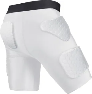 5 Pad Football Girdle for Men Youth - Padded Compression Shorts with Hip, Thigh Pads for Football, Baseball, Sliding Protective Gear for Adults Teens High-Density EVA Foam
