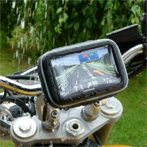 5inch SatNav GPS DIN - Hella Powered Motorcycle Mount - Straight Mini USB (SKU 14040)