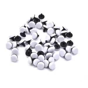 60 pcs/box Fast Quick Foam Pad for Dental Composite Resin Modelling (Black,6mm)
