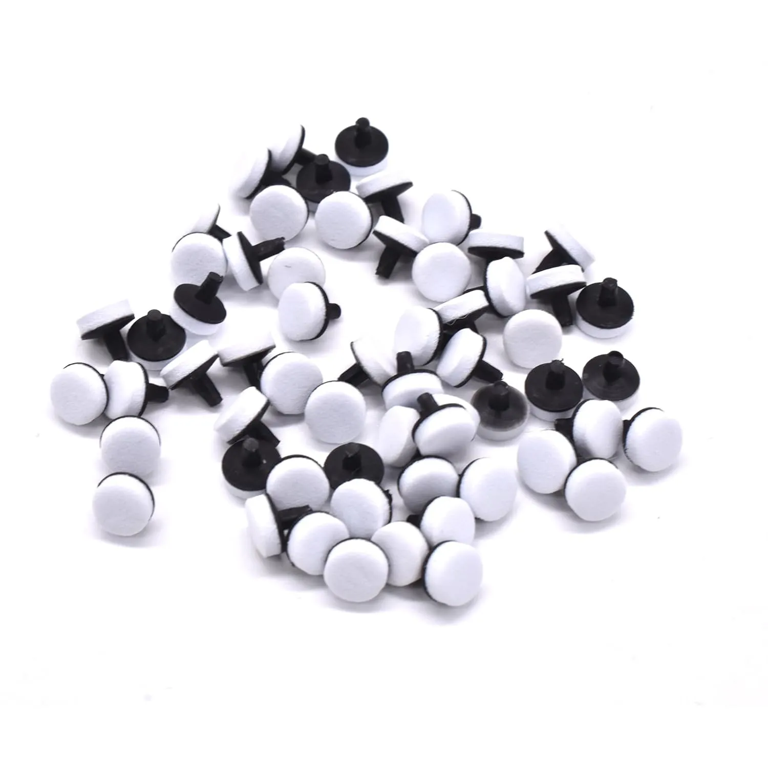 60 pcs/box Fast Quick Foam Pad for Dental Composite Resin Modelling (Black,6mm)