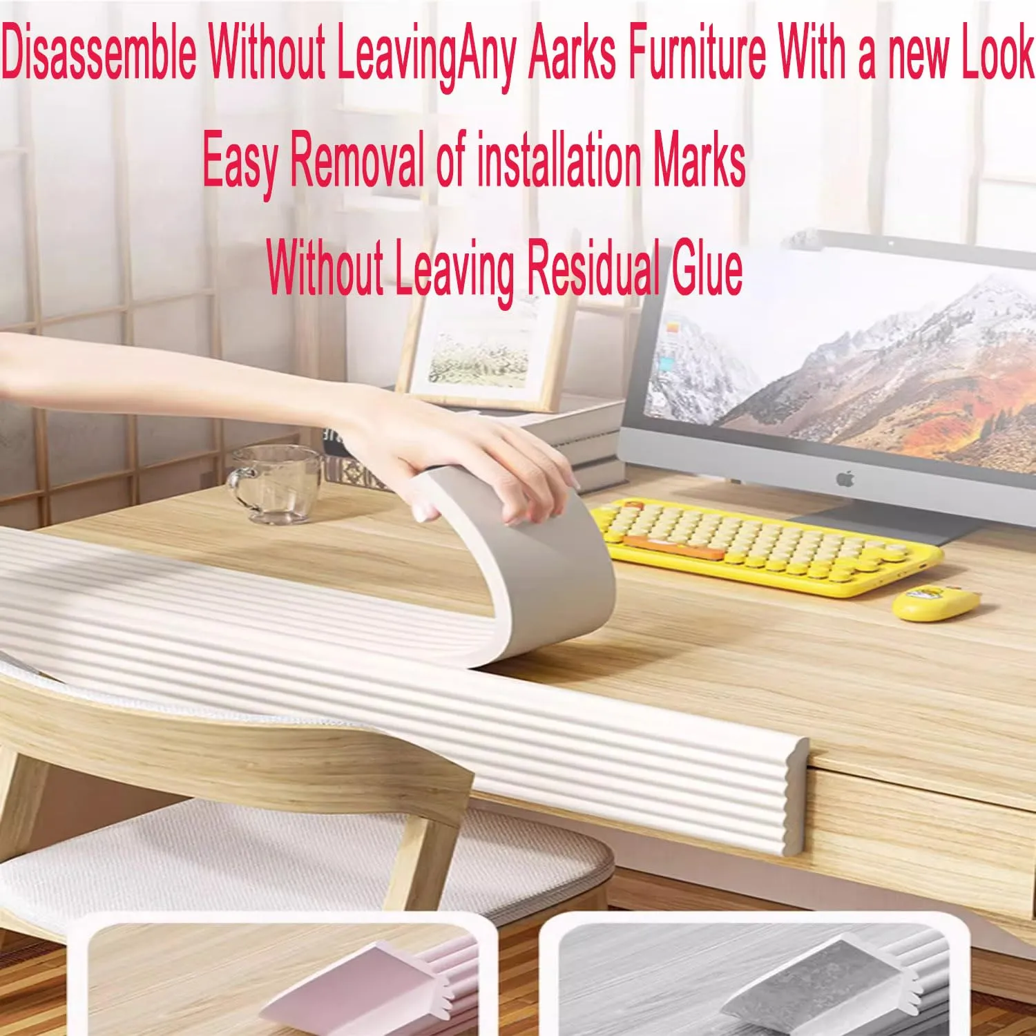 6.5ft Bunk Bed Ladder Pads, Foam Soft Corner Protectors, with Strong Adhesivefor Stair Steps Foot Comfort,Stair Edge, Sharp Edges,Table, Furniture （Grey）