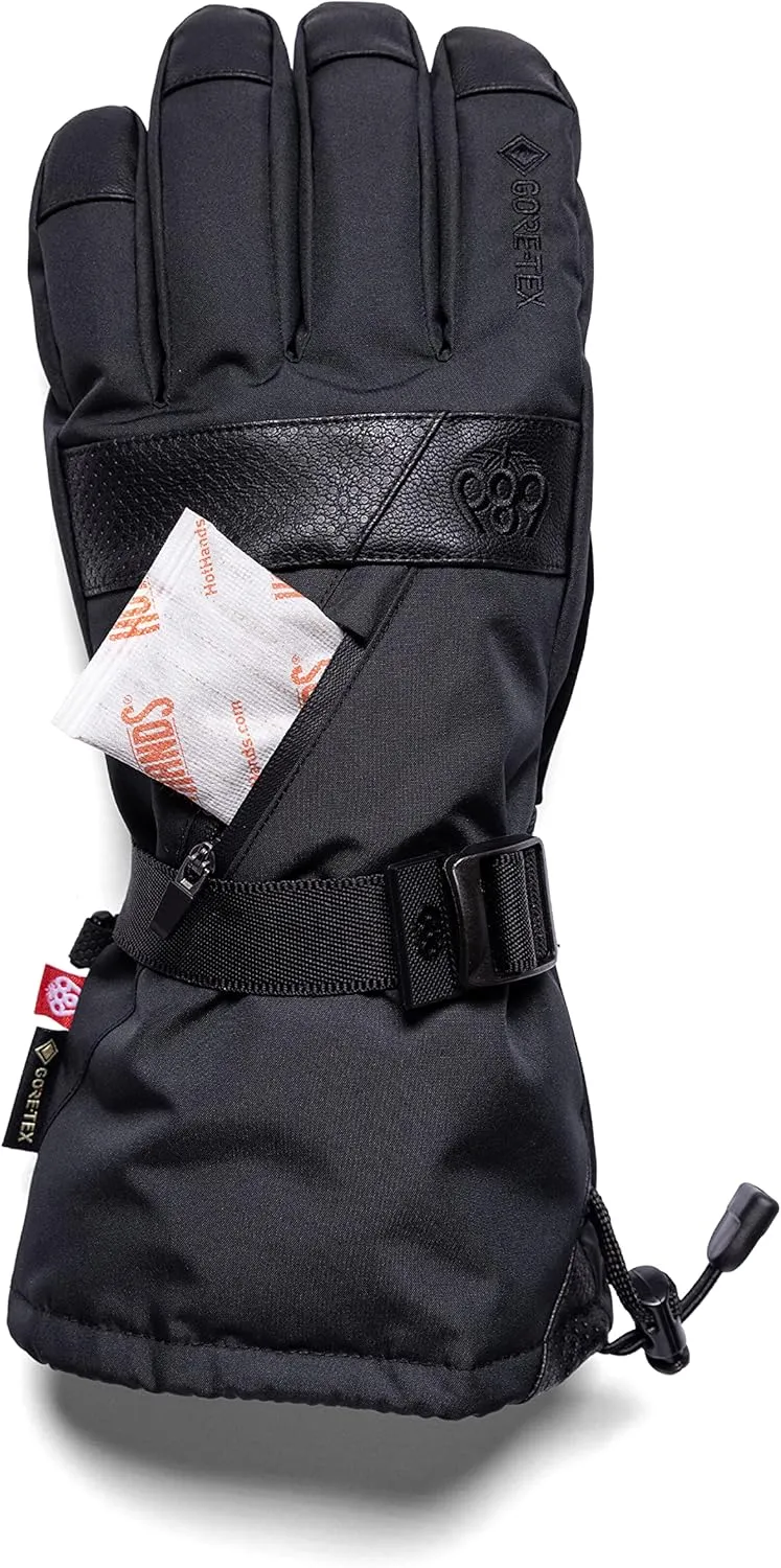 686 Men's Gore-TEX Smarty 3-in-1 Gauntlet Glove - Fabric Shell with Removable Wool Blend Liner - Water & Weather Resistant