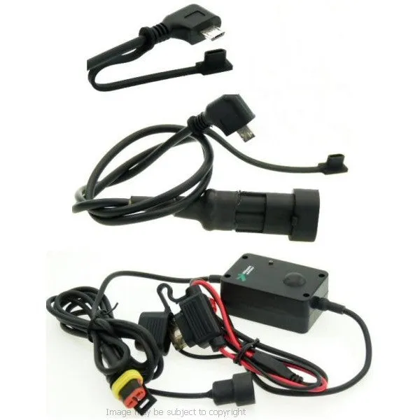 6inch GPS SatNav Motorcycle Angled MICRO USB Powered 13mm Yoke Mount (sku 14164)