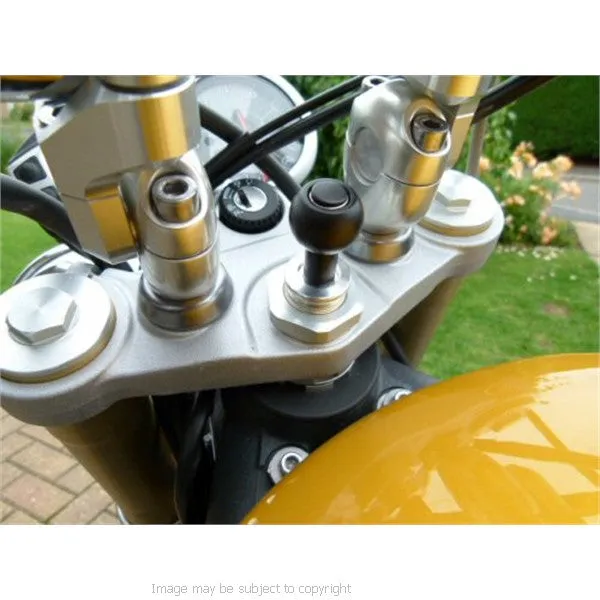 6inch GPS SatNav Motorcycle Angled MICRO USB Powered 13mm Yoke Mount (sku 14164)