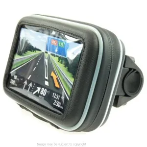 6inch SatNav GPS DIN - Hella Powered Motorcycle Mount - Angled Micro USB (SKU 14149)