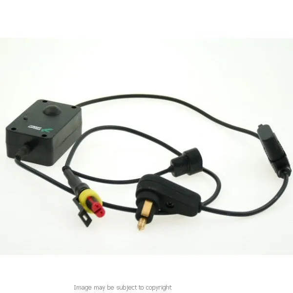 6inch SatNav GPS DIN - Hella Powered Motorcycle Mount - Angled Micro USB (SKU 14149)