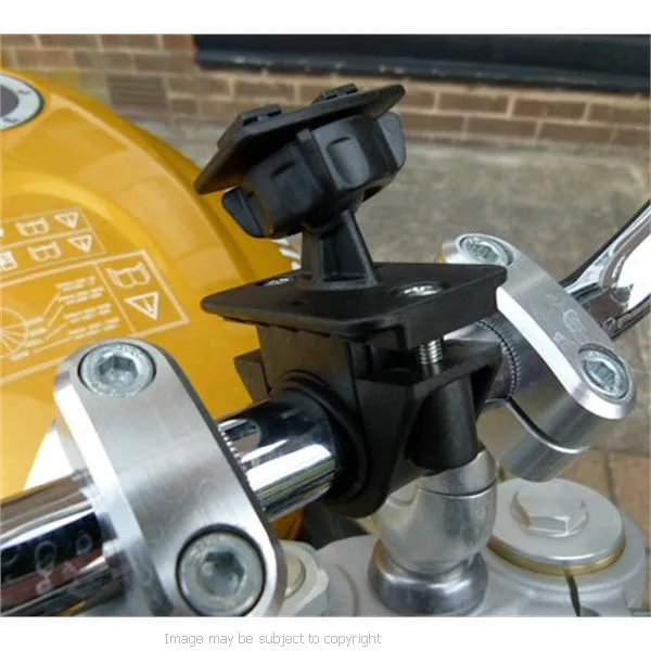 6inch SatNav GPS DIN - Hella Powered Motorcycle Mount - Angled Micro USB (SKU 14149)