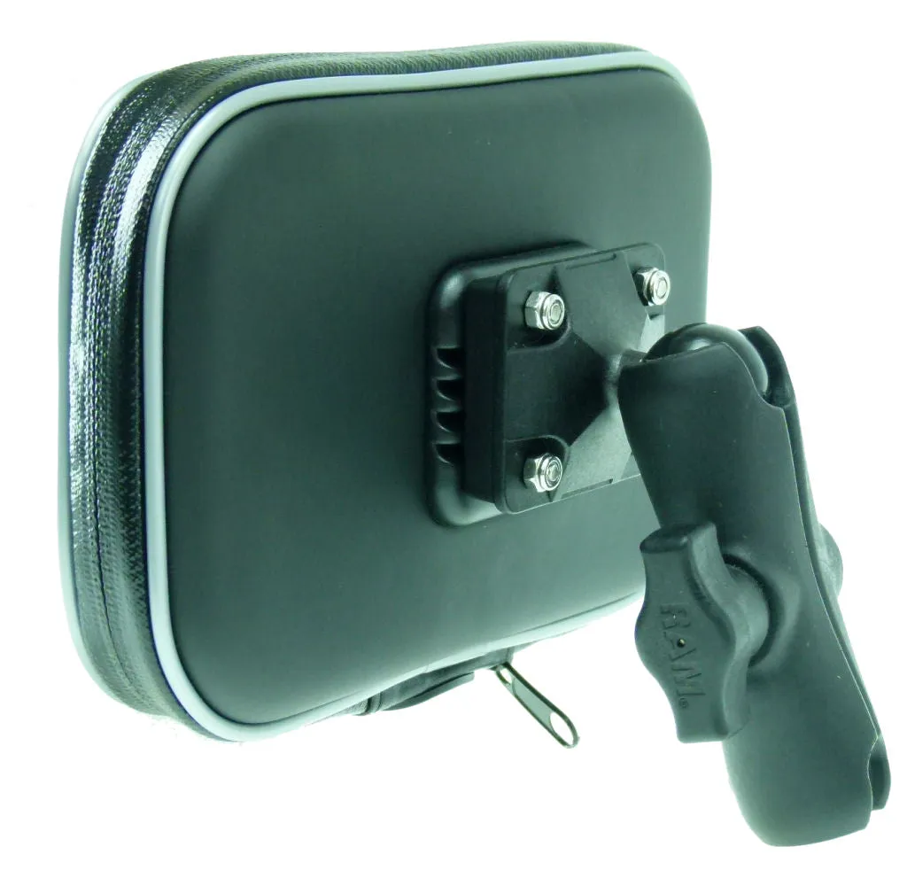 6" GPS Satnav Case & 3" Extension Arm for RAM - 25mm Ball Motorcycle Mounts