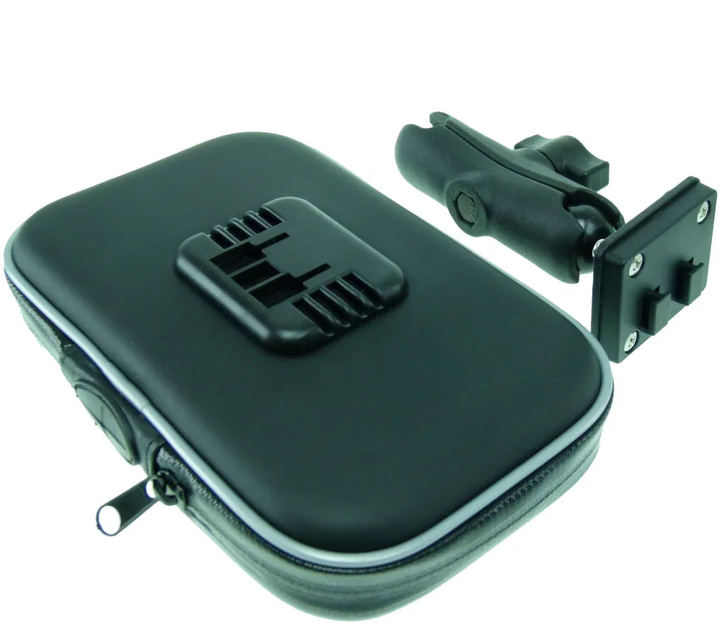 6" GPS Satnav Case & 3" Extension Arm for RAM - 25mm Ball Motorcycle Mounts