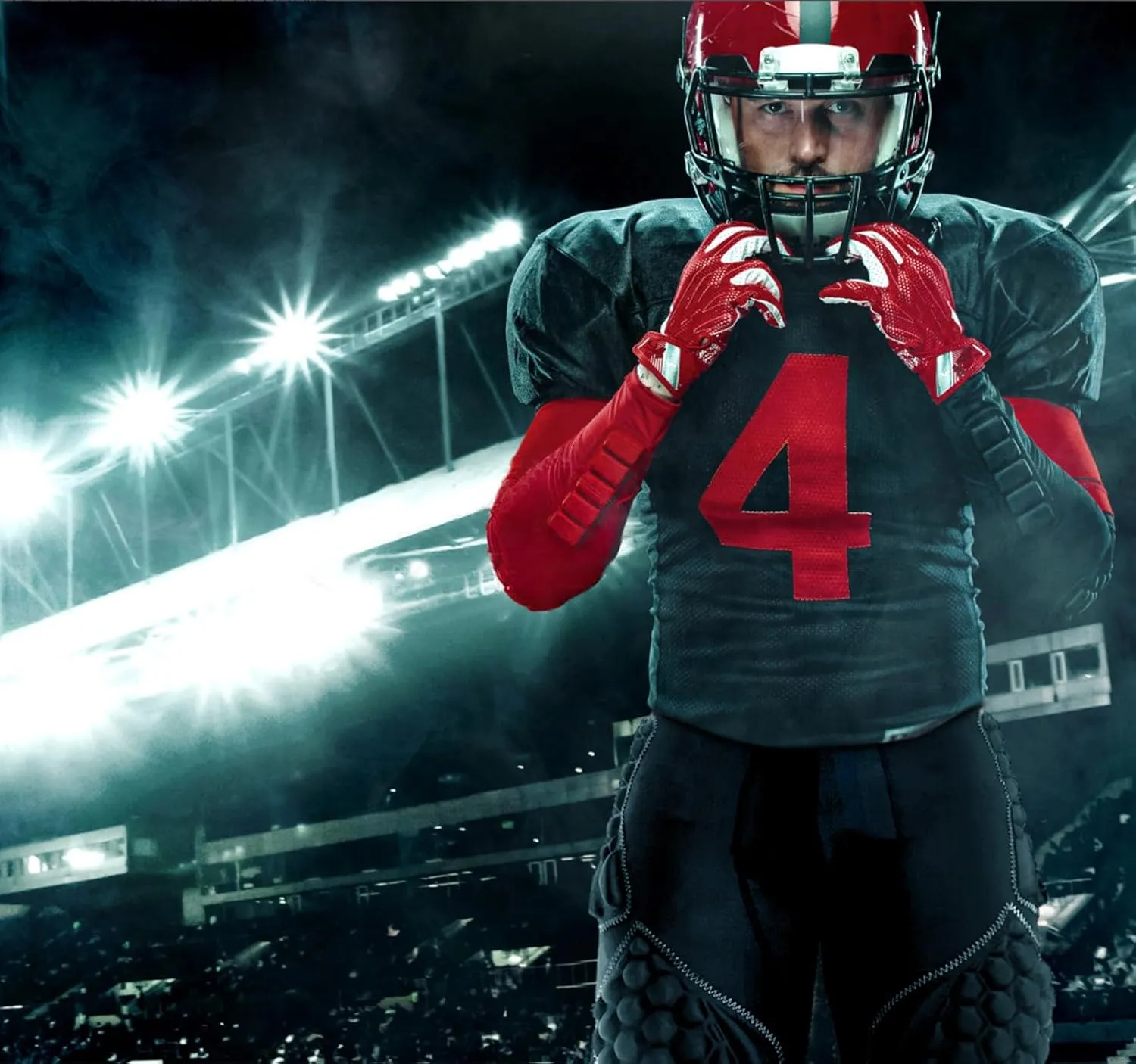 7-Pad Football Girdle for Men, Adult Football Girdle, Integrated Hip, Tailbone, Thigh Pads Girdles